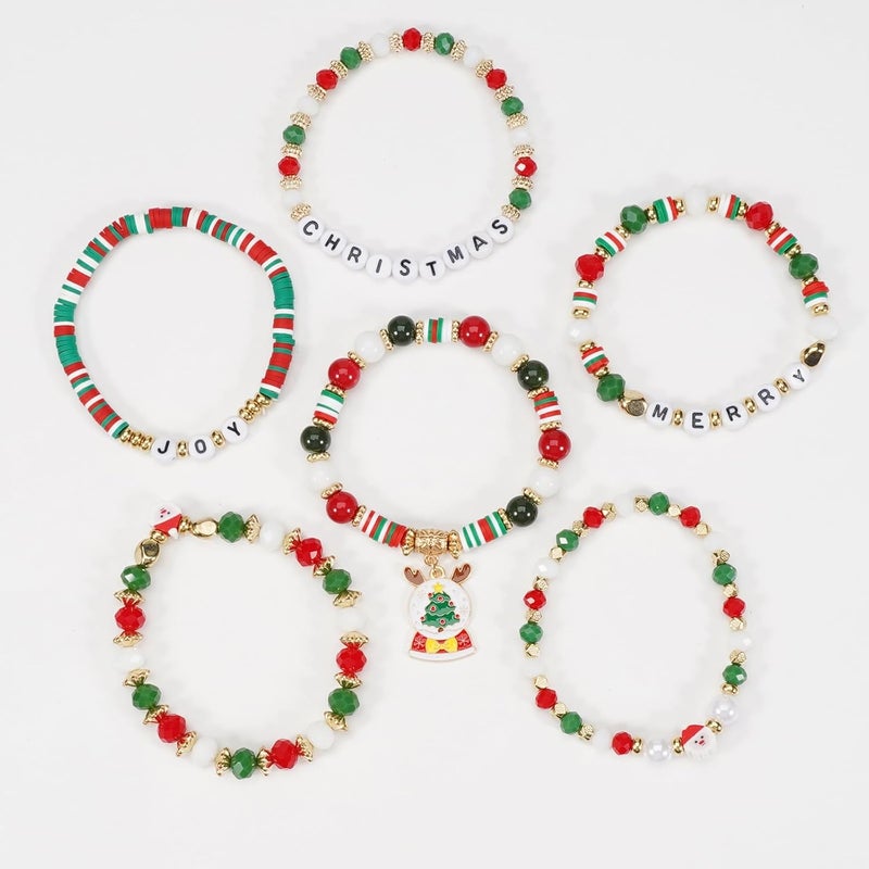 Lonext Halloween Bracelets Stackable Heishi Beaded Stretch Bracelets - Image 4